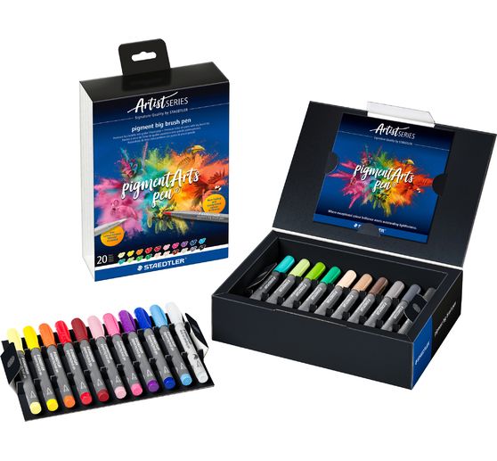 STAEDTLER Pigment big brush pen "Pigment Arts", 20 Farben