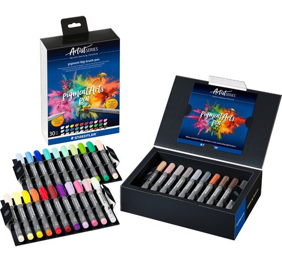 STAEDTLER Pigment big brush pen "Pigment Arts", 30 Farben