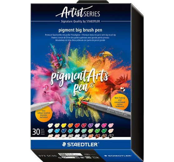 STAEDTLER Pigment big brush pen "Pigment Arts", 30 Farben