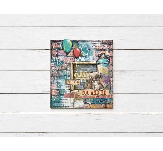 Bloc de papier scrapbooking Stamperia &laquo; Furry Friends 2 Backgroundss &raquo;