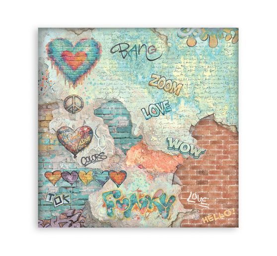 Bloc de papier scrapbooking Stamperia &laquo; Furry Friends 2 Backgroundss &raquo;