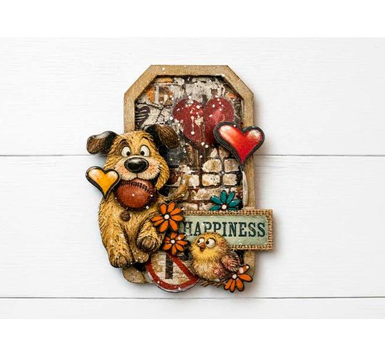 Stamperia Motief strozijde assortiment "Furry Friends 2", DIN A4, set van 6