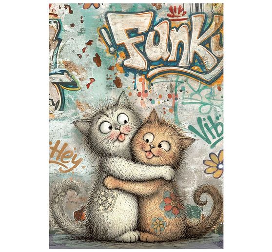Stamperia Motief strozijde assortiment "Furry Friends 2", DIN A6, set van 8