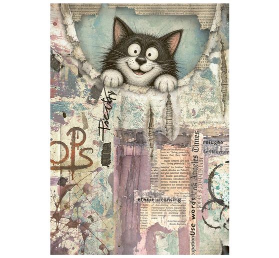 Stamperia Motief strozijde assortiment "Furry Friends 2", DIN A6, set van 8