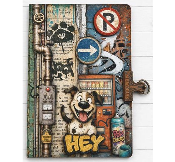 Stamperia Schablone "Furry Friends 2 - Graffiti", 20 x 25 cm