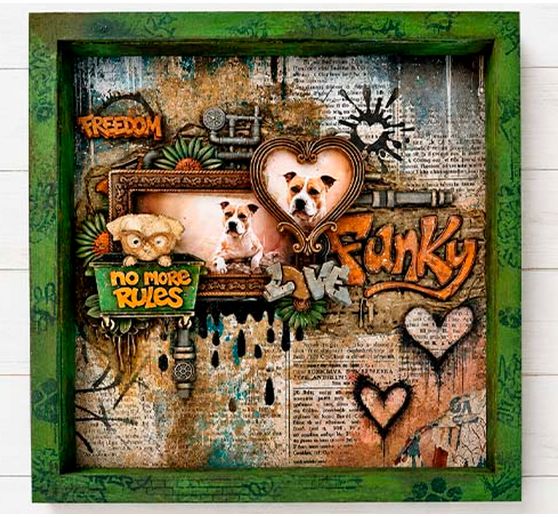 Stamperia Silicone mould A5 "Furry Friends 2 - Dogs"
