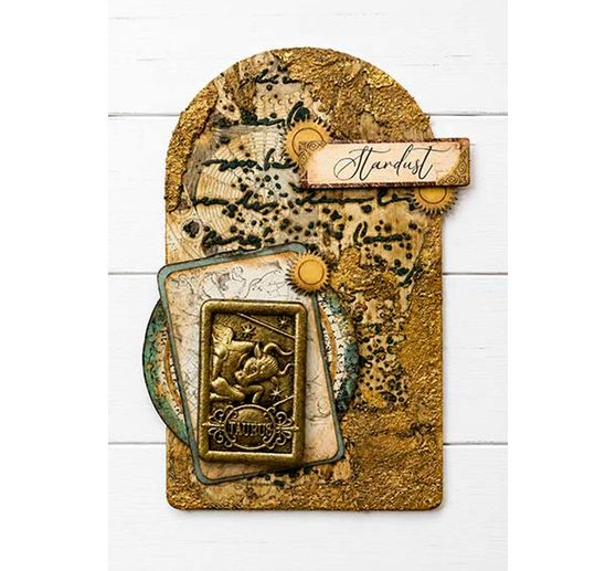 Stamperia Sjabloon "Cosmos - Handwriting", 20 x 25 cm