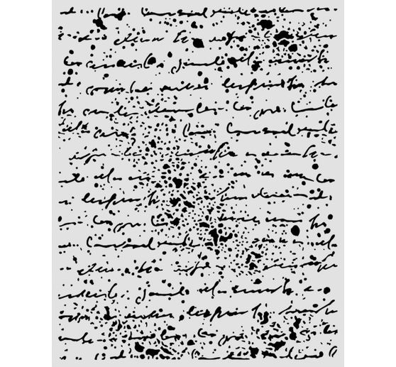 Stamperia Sjabloon "Cosmos - Handwriting", 20 x 25 cm
