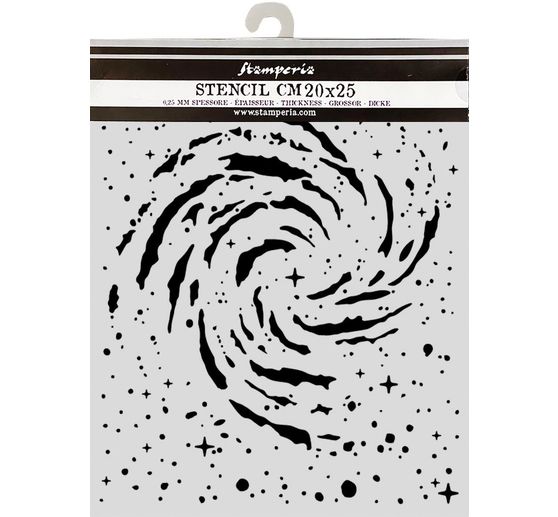 Stamperia Sjabloon "Cosmos - Swirling Nebula", 20 x 25 cm
