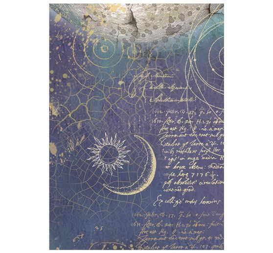 Stamperia Motief strozijde backgrounds "Cosmos", DIN A6, set van 8