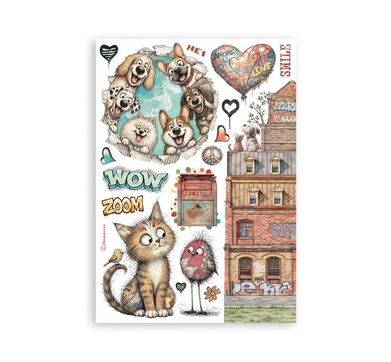 Stamperia Washi Pad "Furry Friends 2"