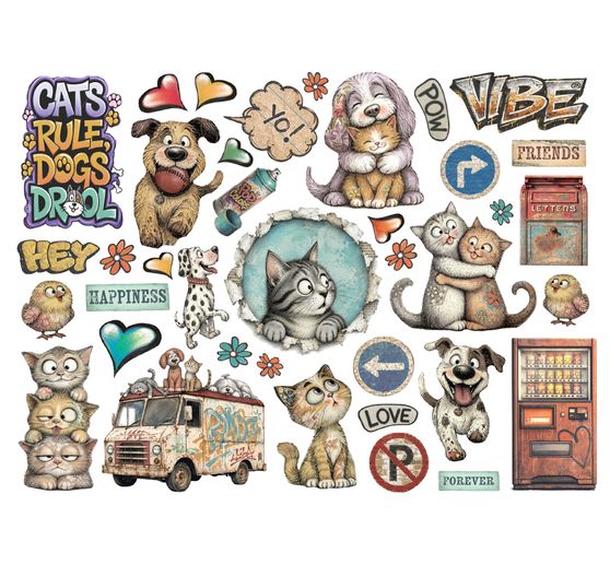 Stamperia Punching motifs "Furry Friends 2"