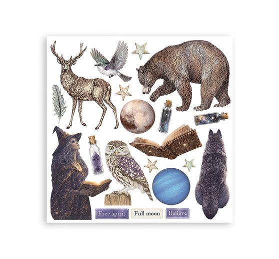 Assortiment de Rub On Stamperia &laquo; Cosmos &raquo;