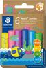 STAEDTLER Plastilin-Knete "Noris jumbo - Glitter", 6 Farben