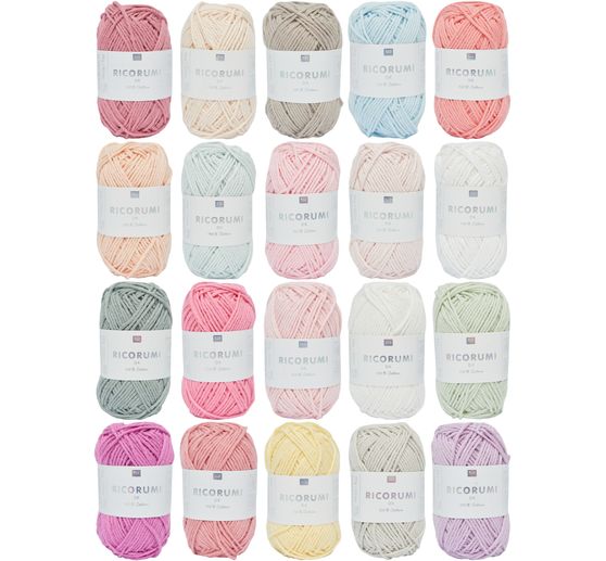 Laines Rico Ricorumi &laquo; Pastel &raquo;, set de 20