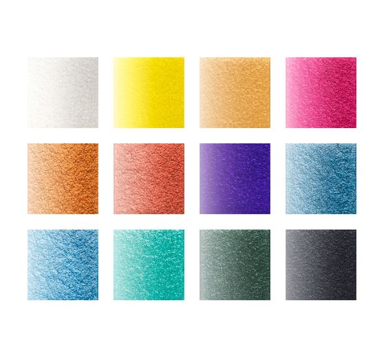 Bo&icirc;te de peinture aquarelle STAEDTLER &laquo; Metallic &raquo;, 12 couleurs