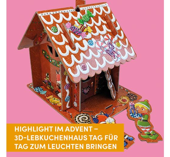 Adventskalender "Diamond Painting - Lebkuchenhaus"