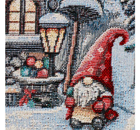 Gobelin-Stoff mit Lurex "Snowy Gnomes"