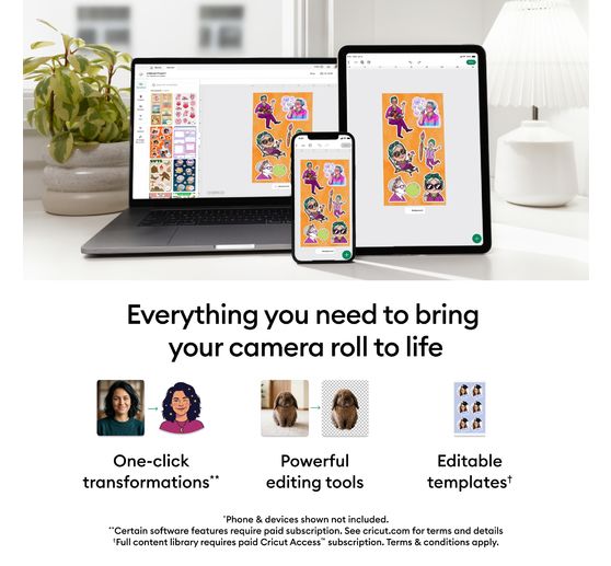 Cricut StickerPix Print + Cut Set "Sticker sheets", 74 pcs.