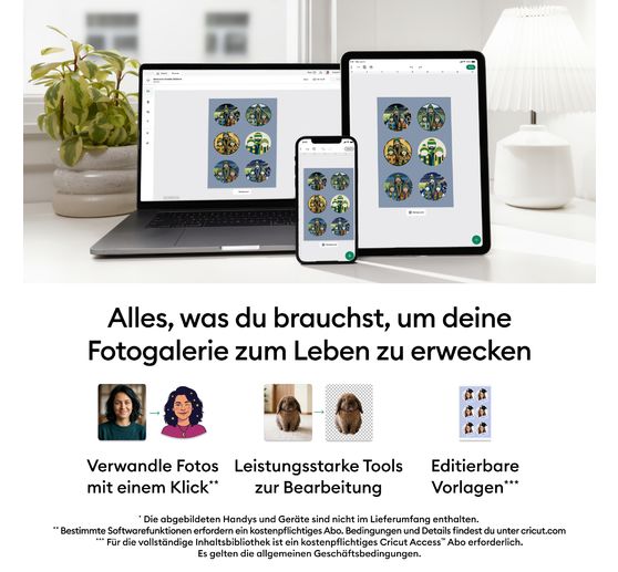 Cricut StickerPix Print Set "Stickerb&ouml;gen", 55-tlg.