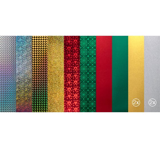 Spiegelkarton "Nostalgic Mix", A4, 12 Blatt