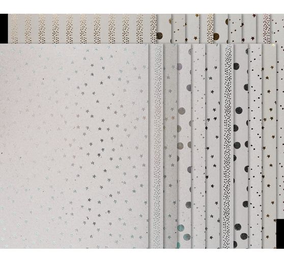 Bloc à motifs « Carton gris Hot Foil »