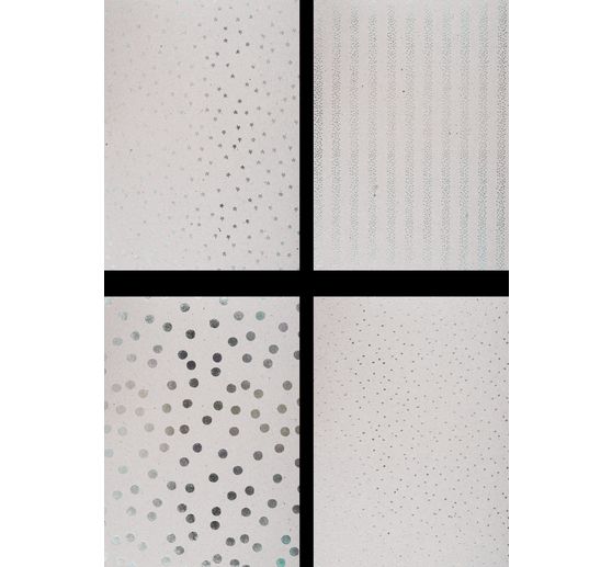 Bloc à motifs « Carton gris Hot Foil »
