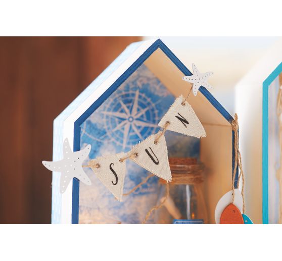 Wooden shelf "House", set of 2