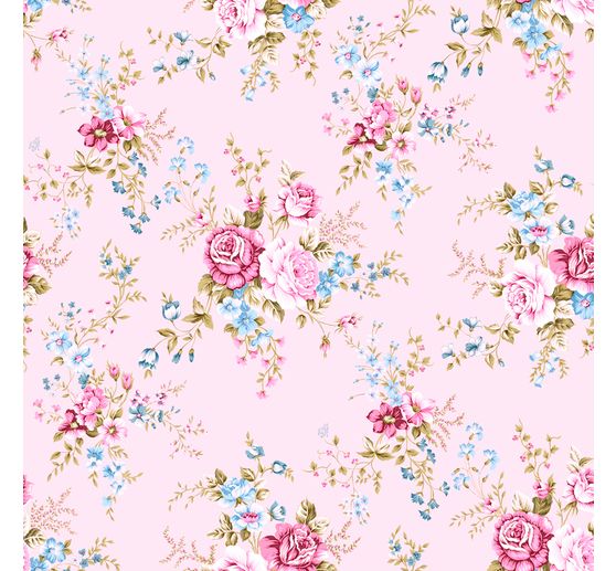 Motief stof linnen look "Scraper-Rose"