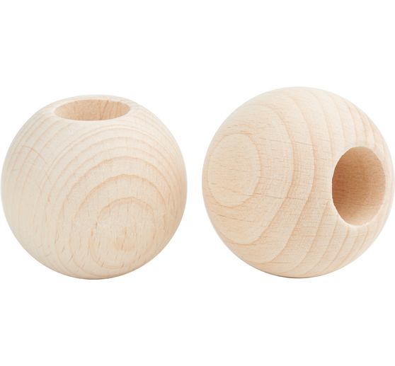 VBS Wooden balls with large hole "Ø 50 mm"