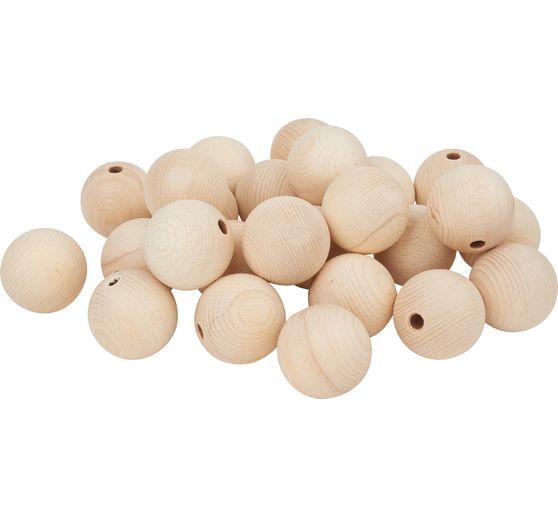 Wooden balls half drilled, Ø 50 mm
