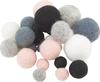 Boules en feutrine, 25 pc.