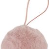 Boule en fausse fourrure « Filis », env. Ø 9 cm, 2 pc. Vieux rose