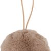 Boule en fausse fourrure « Filis », env. Ø 9 cm, 2 pc. Taupe