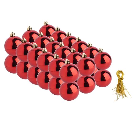 Christmas balls made of plastic, 36 pieces