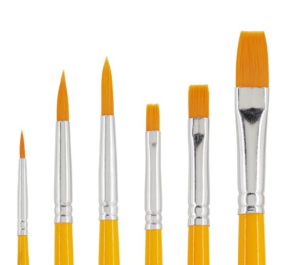 VBS Penseel synthetische haar "Assorti", 64 stuks
