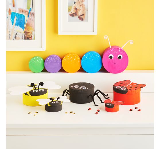 Bo&icirc;tes en carton VBS &laquo; Rond &raquo;, set de 12