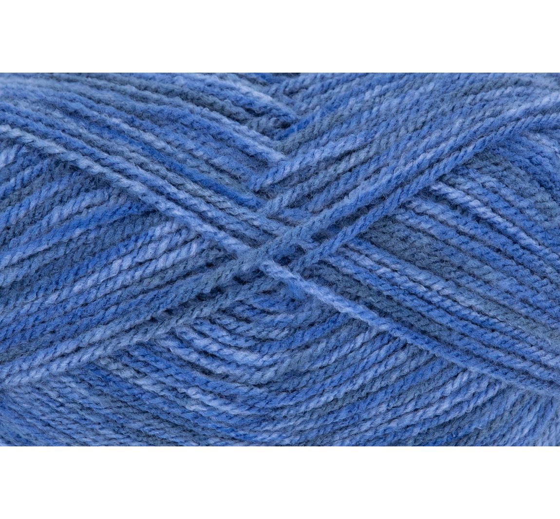 Fil à Tricoter Acrylique Lisa Premium Grüdl - 150m, Coloris Vert-bleu Tacheté