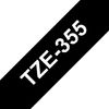 Brother P-touch schrijftape, 24 mm Wit op zwart