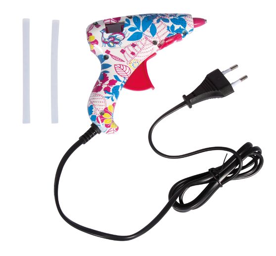 Mini-Heißklebepistole "Flower Power", mit Kabel