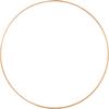 Metal ring "Circle", Gold color
