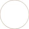 Metal ring "Circle", Gold color