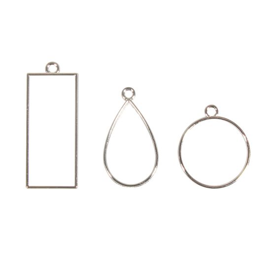 Sieraden metalen frame "Mix van vormen"