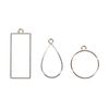 Sieraden metalen frame "Mix van vormen" Zilver