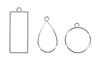Schmuck-Metallfassung "Formenmix"
