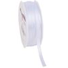 Satijnen lint "Uni", 6 mm Wit
