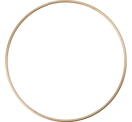 Metal ring "Circle", Gold color