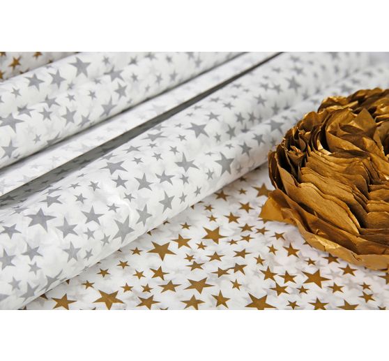 Silk paper "Stars", 4 sheets