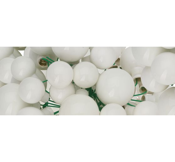 Kerstballen van glas op draad, 36 stuks, Ø 20 / 25 / 30 mm