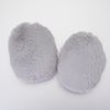 VBS artificial fur ball "Oval big", 2 pieces Grey